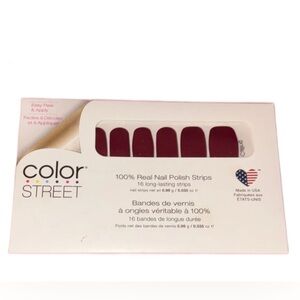 Color Street Deep Red Nail Strips